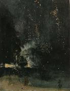 unknow artist The Nocturne under  the black and  gold painting